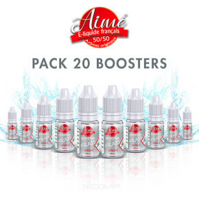 Pack 20 Booster Nicotine Frais Aimé 50/50