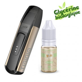 Kit CBD Minifit Justfog + Hawaiian Hype Green CBD 10ml - Bronze