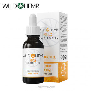 Huile CBD Focus Broad Spectrum 30ml Wild Hemp