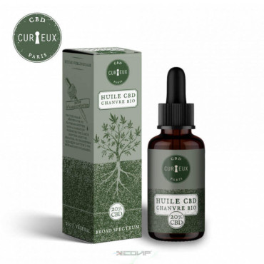 Huile CBD Chanvre Bio Curieux 10ml