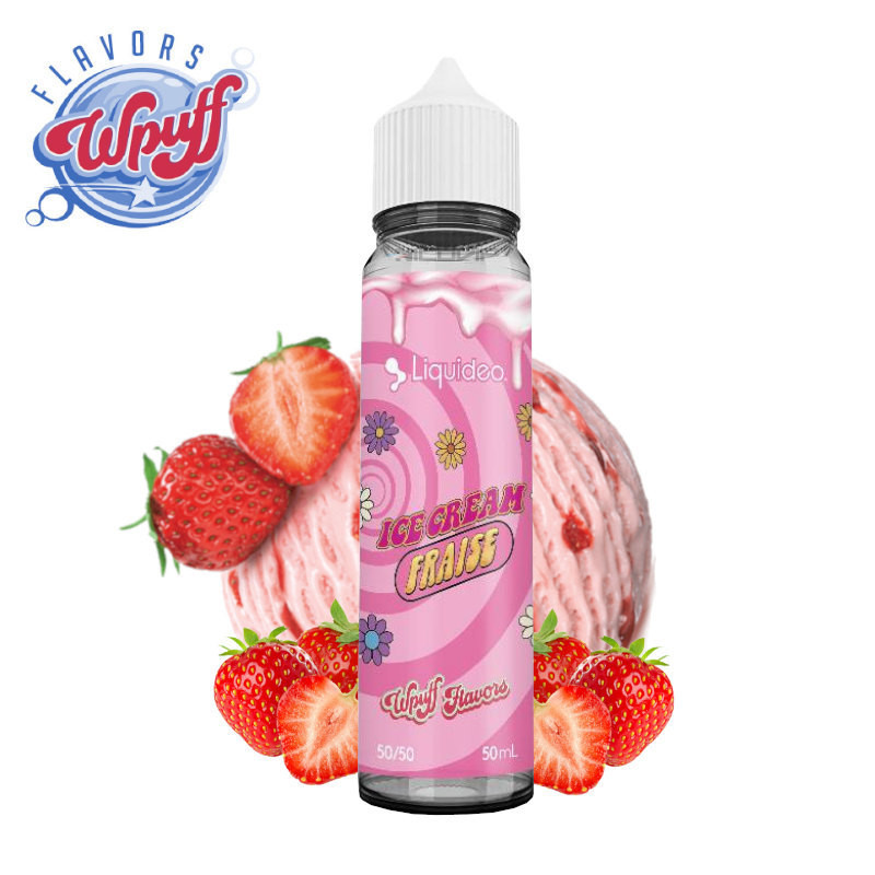 Ice Cream Fraise Wpuff Flavors Liquideo 50ml