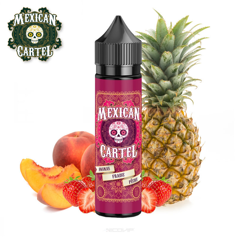 Ananas Fraise Pêche Mexican Cartel 50ml