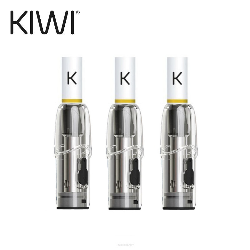 Pack 3 Cartouches Kiwi 1,8ml Kiwi Vapor - Blanc