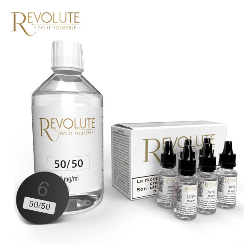 Pack Base et boosters 50/50 Revolute 200ml - 6 mg