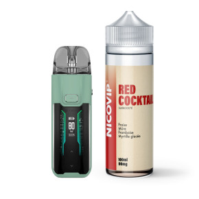 Pack Avancé Luxe XR Max + Red Cocktail Nicovip 100ml - Vert