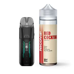 Pack Avancé Luxe XR Max + Red Cocktail Nicovip 100ml - Noir