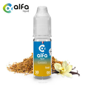 Classic Gold Alfaliquid 10ml - Sans nicotine