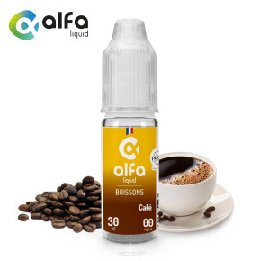 E-liquide Alfaliquid Café 10ml - Sans nicotine