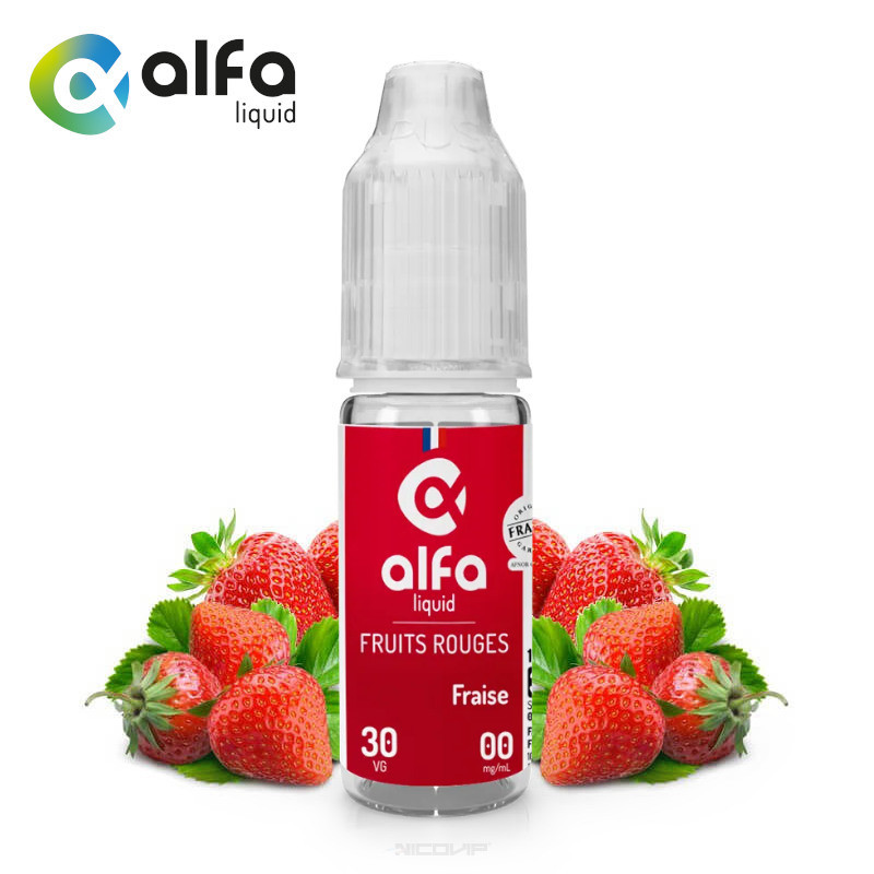 E-liquide Alfaliquid Fraise 10ml - Sans nicotine