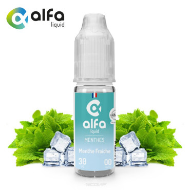 E-liquide Alfaliquid Menthe Fraiche 10ml - Sans nicotine