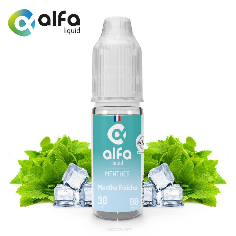 E-liquide Alfaliquid Menthe Fraiche 10ml - Sans nicotine