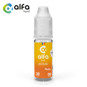 E-liquide Pêche Alfaliquid 10ml - 3 mg