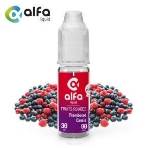 E-liquide Framboise Cassis Alfaliquid 10ml - Sans nicotine