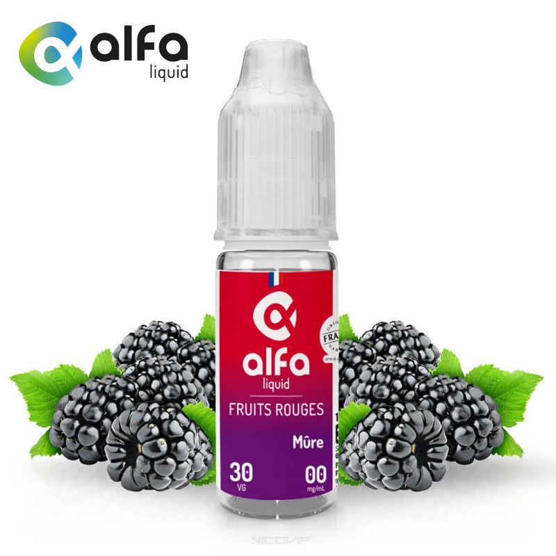 E-liquide Mûre Alfaliquid 10ml - Sans nicotine