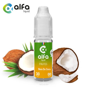 E-liquide Noix de Coco Alfaliquid 10ml - Sans nicotine