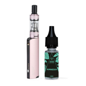 Kit CBD Q16 pro Justfog + Amnesia Marie Jeanne 10ml - Rose