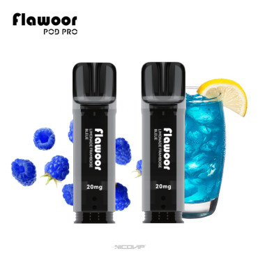 Pack 2 Pods Jetables Limonade Framboise Bleue Flawoor Pod Pro