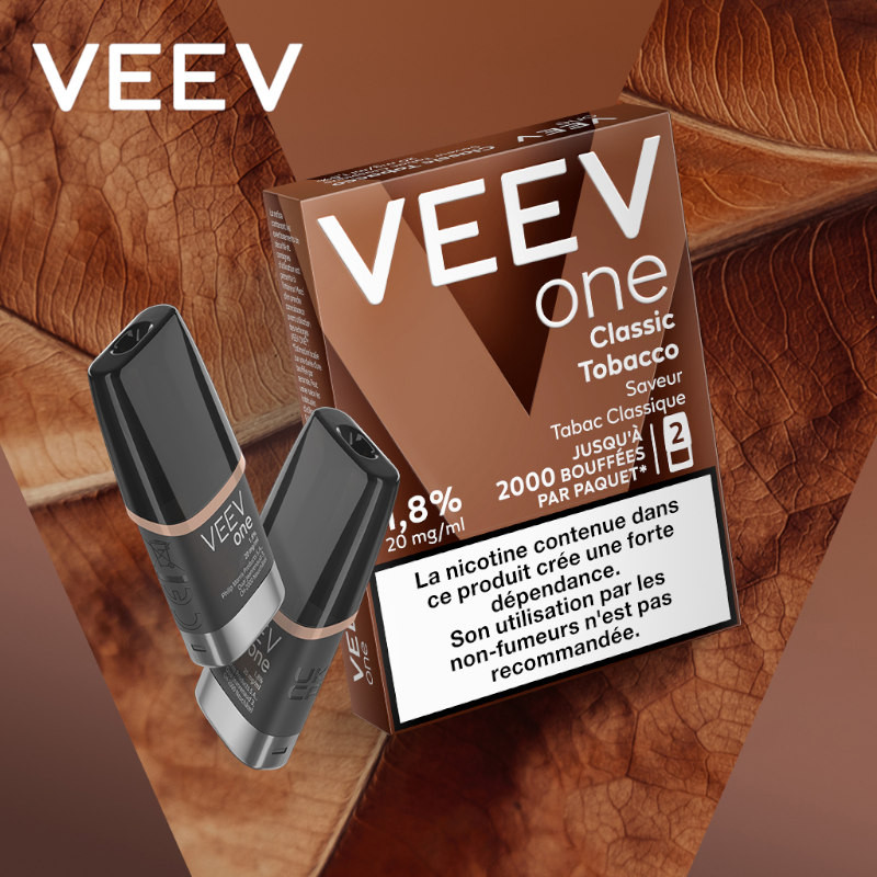 Pack 2 Pods Classic Tobacco Veev One