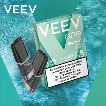 Pack 2 Pods Blue Mint Menthe Veev One