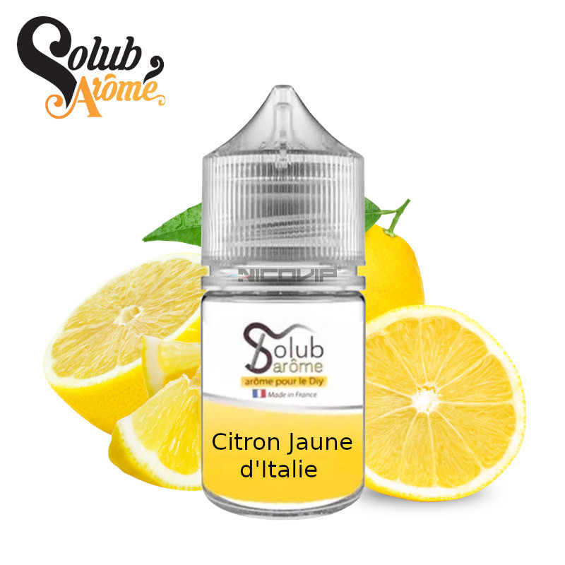 Arôme Citron Jaune d'Italie Solubarome 30ml