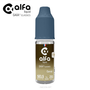 Corsé Gaïa Classics Sel de Nicotine Alfaliquid 10ml tabac