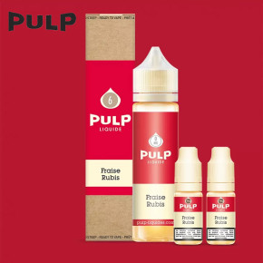 e-liquide fraise rubis pulp 60ml 6mg