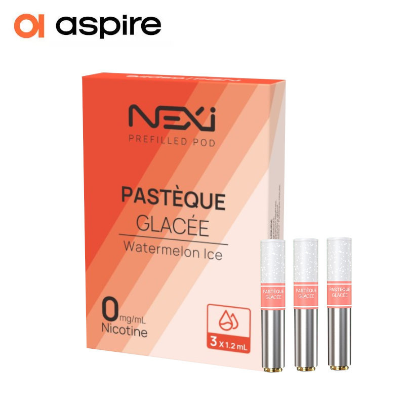 3 Cartouches Nexi One Pastèque Glacée 1,2ml Aspire sans fruits