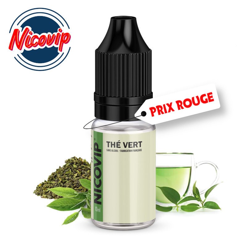 Prix Rouge e-liquide Thé Vert Nicovip 10ml