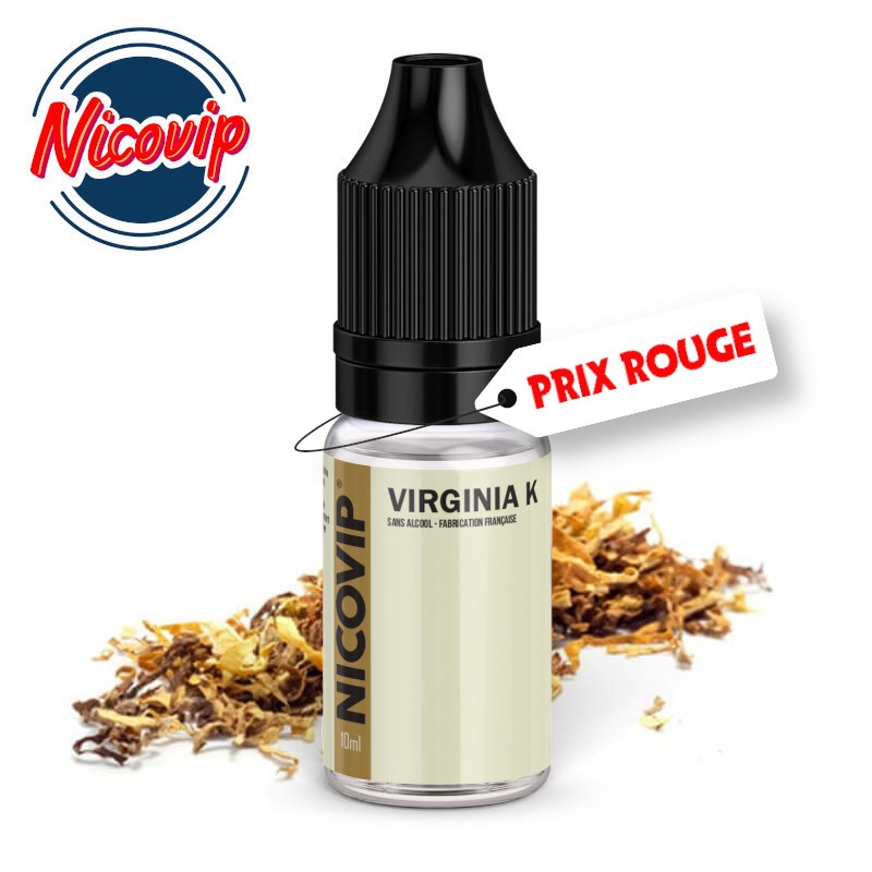 Prix Rouge e-liquide Classic Virginia K Nicovip 10ml