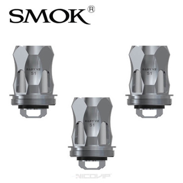 Pack de 3 résistances TFV8 Baby V2 Smok - S1 - 0.15 Ohms