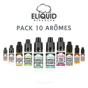 Pack arômes Eliquid France 10 ml