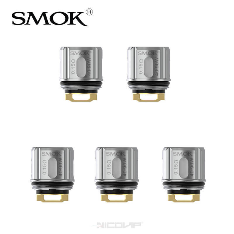 Pack 5 Résistances V9 Meshed 0,15ohm Smok