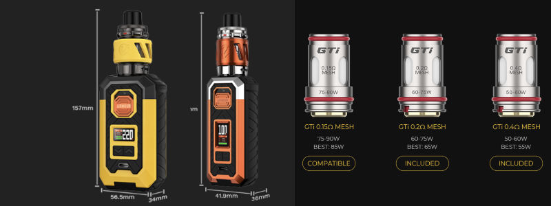 Kit Armour S vs kit Armour Max Vaporesso