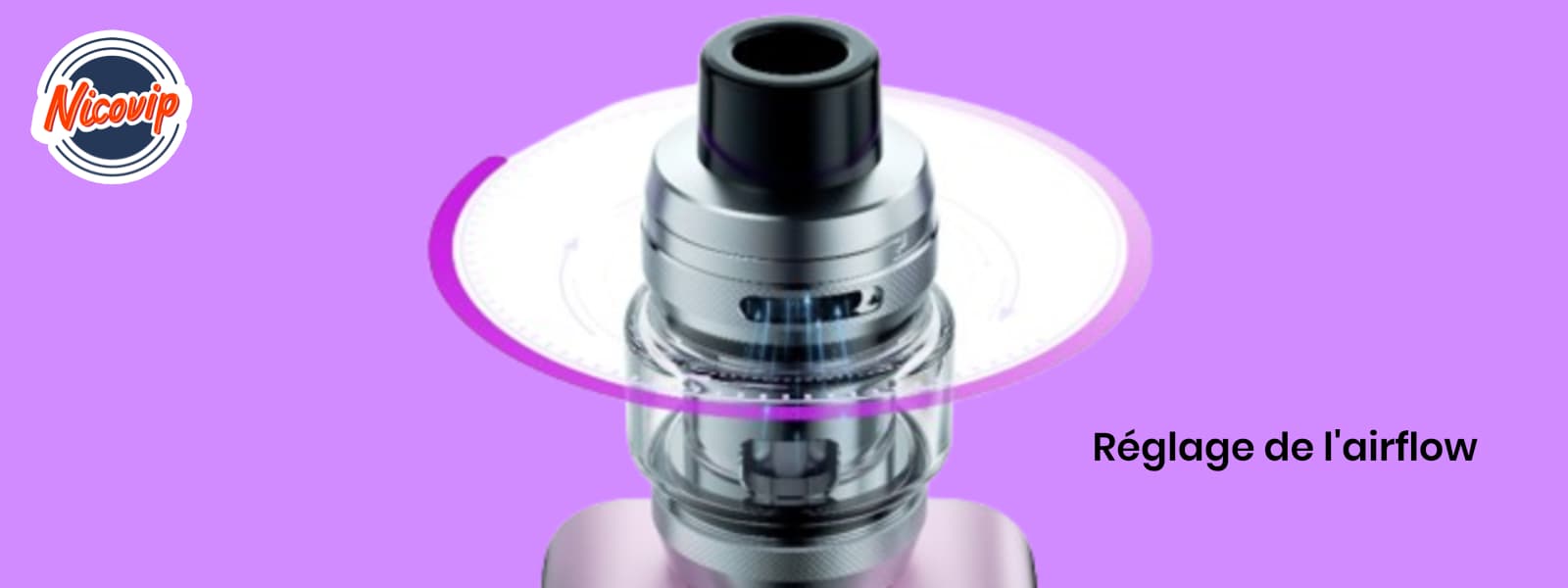 Airflow d'un clearomiseur Vaporesso