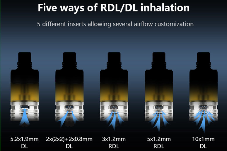 Precisio GT RTA BD Vape inhalation