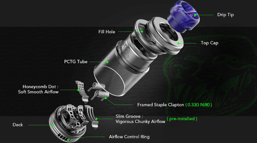 wotofo atomiseur the X troll RTA presentation