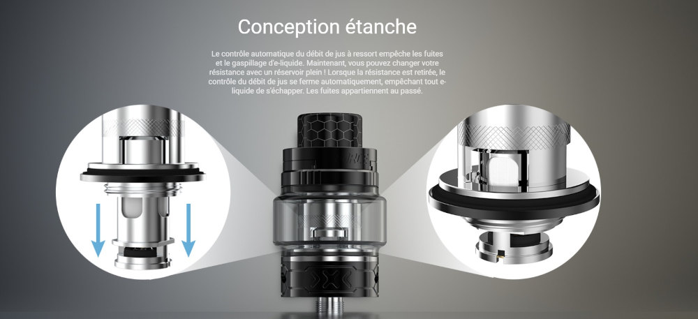 Clearomiseur Z Force Tank 24 mm Innokin changement de la résistance