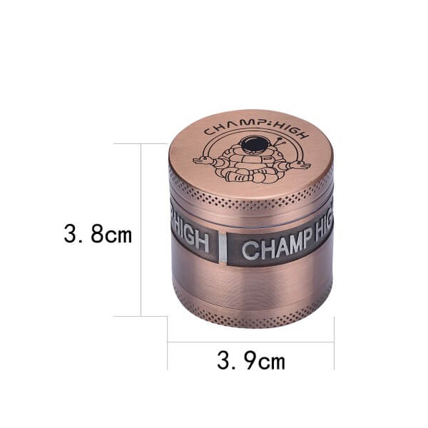 Grinder Stamp log 40mm étages kief pollen