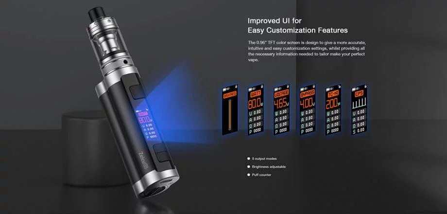 Kit Zelos X 80W Aspire chipset