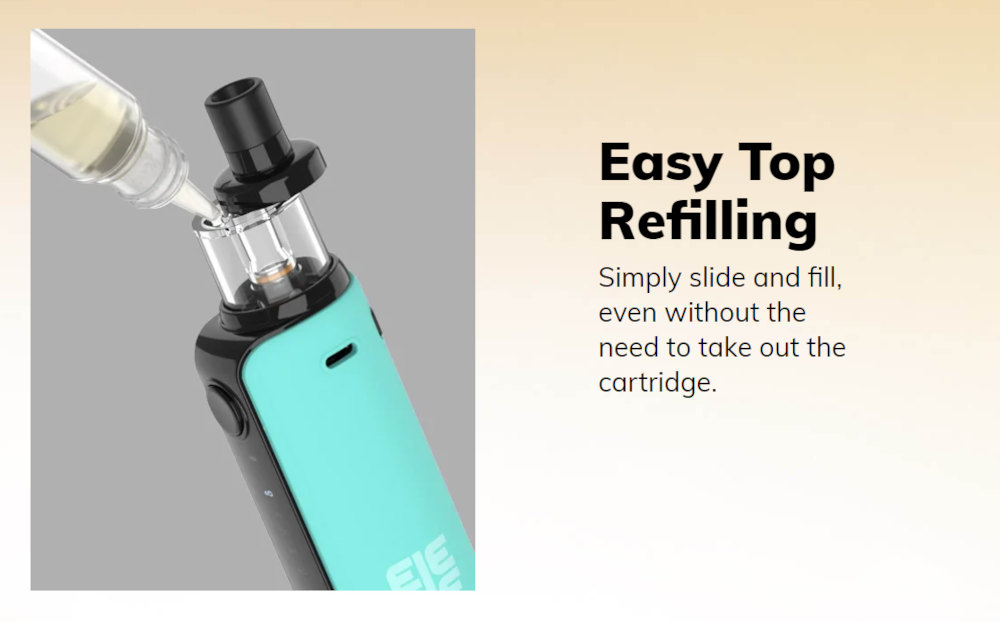 Kit Pod iJust P40 1500mAh Eleaf remplissage