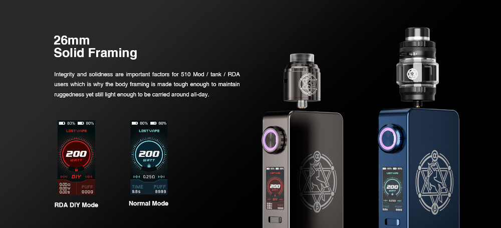 Kit Centaurus M200 Lost Vape présentation