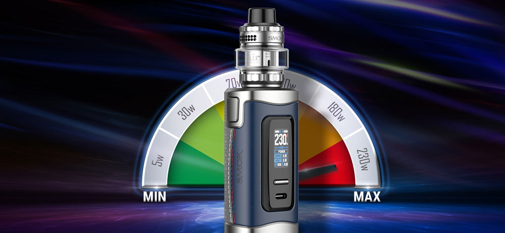 230W : la puissance du kit Morph 3 Smok