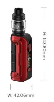 aegis max 2 dimensions vaporesso