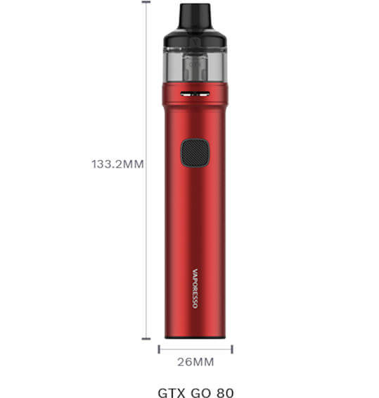 GTX one 80 dimensions vaporesso