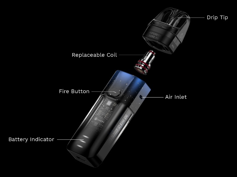 Kit Luxe XR 1500mAh Vaporesso caractéristiques